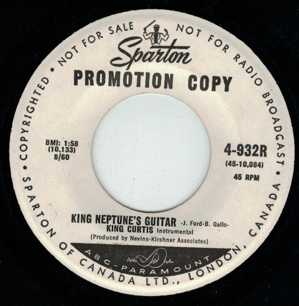 King Curtis - King Neptune's Guitar / Beatnick Hoedown (7", Single, Promo) (Very Good (VG))