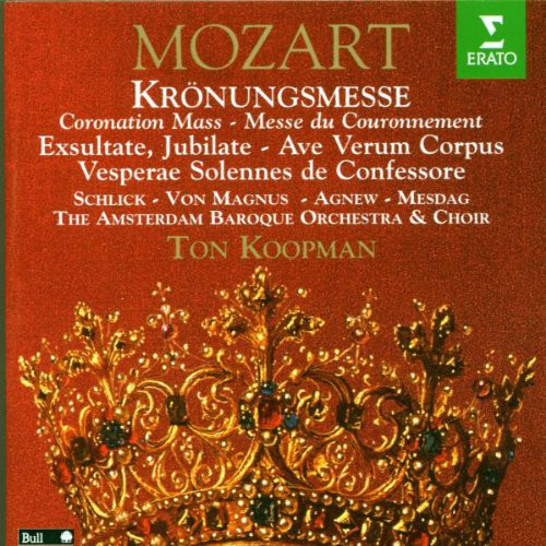 Mozart*, The Amsterdam Baroque Orchestra And Choir, Ton Koopman, Barbara Schlick, Elisabeth Von Magnus, Paul Agnew (2), Matthijs Mesdag - Krönungsmesse (CD) (Near Mint (NM or M-))