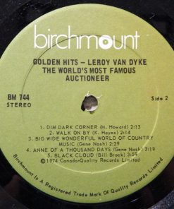 Leroy Van Dyke - Golden Hits: The World's Most Famous Auctioneer (LP) (Mint (M)) - Image 4