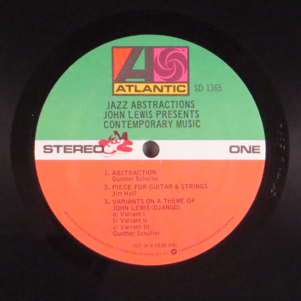 John Lewis (2), Gunther Schuller & Jim Hall - Jazz Abstractions (John Lewis Presents Contemporary Music) (LP, Album, RE, PR) (Near Mint (NM or M-)) - Image 3