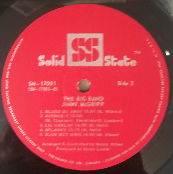 Jimmy McGriff - The Big Band (LP, Album, Mono) (Very Good Plus (VG+)) - Image 5