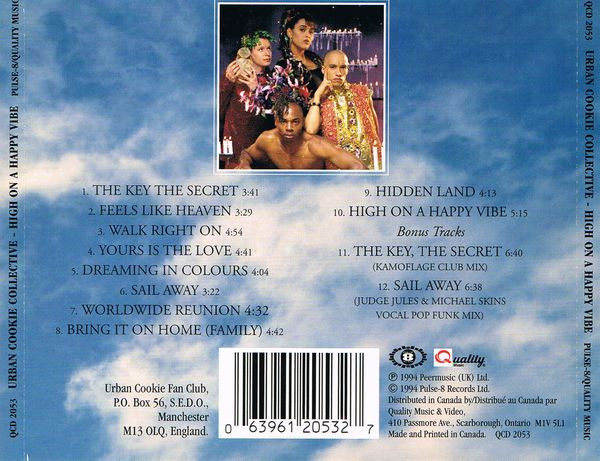Urban Cookie Collective - High On A Happy Vibe (CD, Album) (Near Mint (NM or M-)) - Image 5