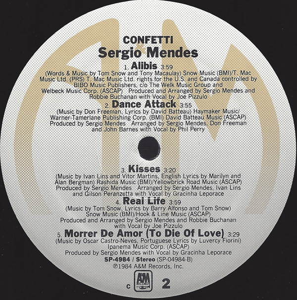 Sérgio Mendes - Confetti (LP, Album, Mon) (Very Good Plus (VG+)) - Image 4