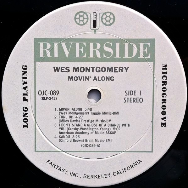 Wes Montgomery - Movin' Along (LP, Album, RE) (Near Mint (NM or M-)) - Image 3