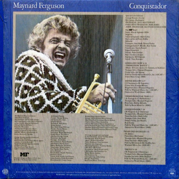 Maynard Ferguson - Conquistador (LP, Album) (Near Mint (NM or M-)) - Image 2