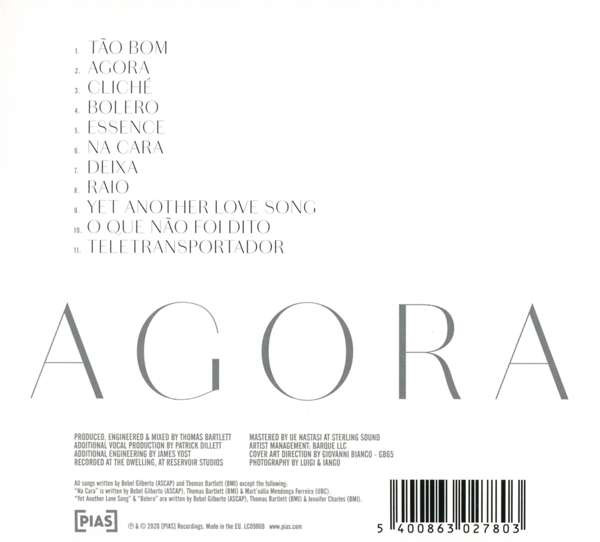 Bebel Gilberto - Agora (CD, Album) (Mint (M)) - Image 2