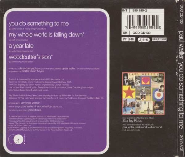 Paul Weller - You Do Something To Me (CD, Single, Dig) (Near Mint (NM or M-)) - Image 2