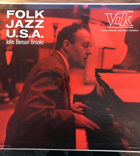 John Benson Brooks - Folk Jazz U.S.A. (LP, Album, Mono) (Good Plus (G+))