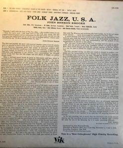Alternative view of John Benson Brooks - Folk Jazz U.S.A. (LP, Album, Mono) (Good Plus (G+))