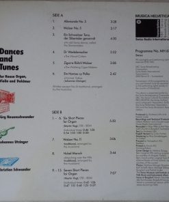 Alternative view of Jürg Neuenschwander, Johannes Utzinger, Christian Schwander - Dances And Tunes (LP, Transcription, Gat) (Near Mint (NM or M-))