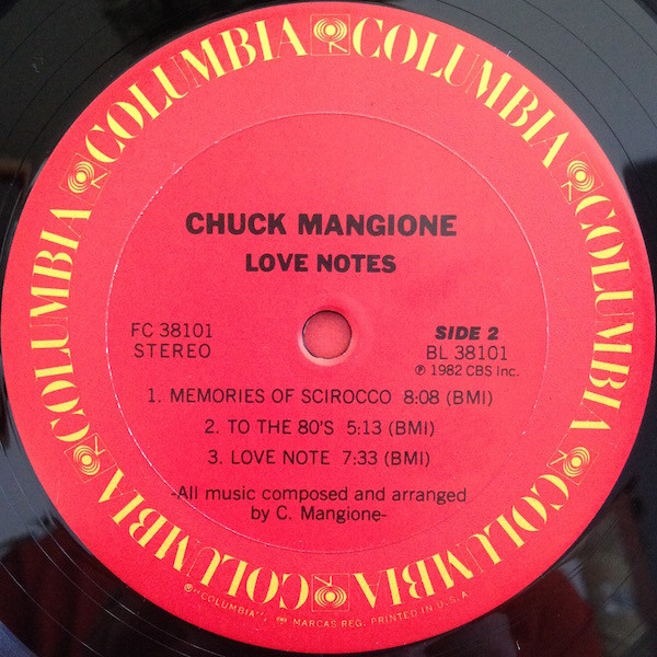 Chuck Mangione - Love Notes (LP, Album) (Very Good Plus (VG+)) - Image 4