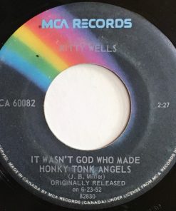Kitty Wells - It Wasn't God Who Made Honky Tonk Angels / I Can't Stop Loving You (7", Single, RE) (Very Good Plus (VG+))