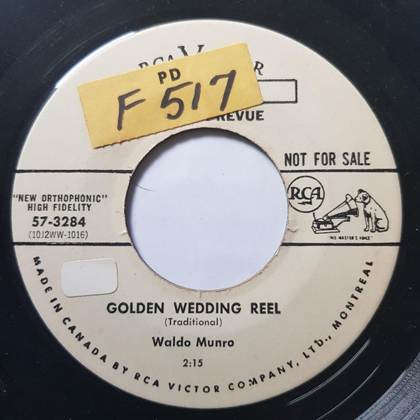 Waldo Munro - Golden Wedding Reel (7", Promo) (Very Good Plus (VG+))