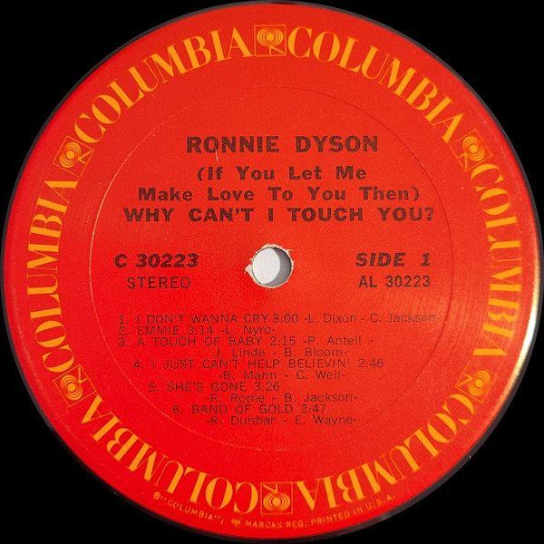 Ronnie Dyson - (If You Let Me Make Love To You Then) Why Can't I Touch You? (LP, Album) (Very Good Plus (VG+)) - Image 3