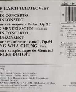 Alternative view of Pyotr Ilyich Tchaikovsky / Felix Mendelssohn-Bartholdy - Kyung-Wha Chung, Orchestre symphonique de Montréal, Charles Dutoit - Violin Concertos = Violinkonzerte (CD, Album) (Near Mint (NM or M-))