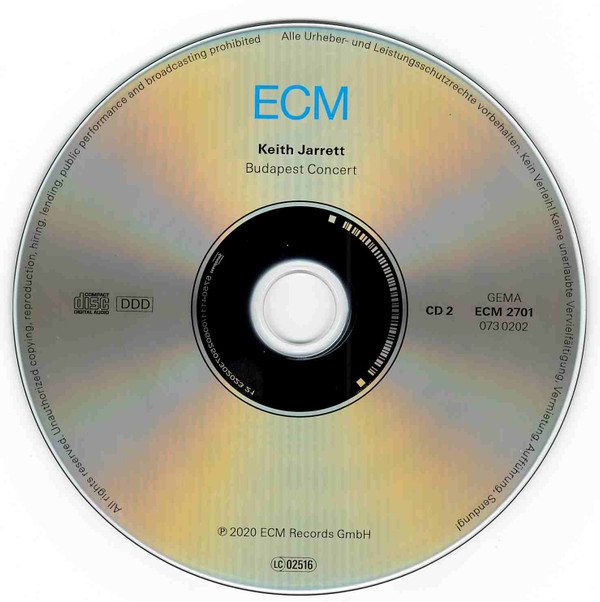 Keith Jarrett - Budapest Concert (2xCD, Album) (Near Mint (NM or M-)) - Image 5