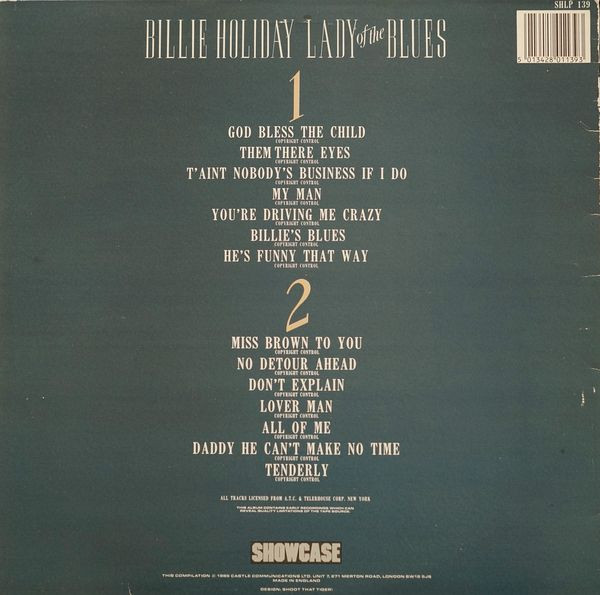 Billie Holiday - Lady Of The Blues (LP, Comp) (Very Good Plus (VG+)) - Image 2
