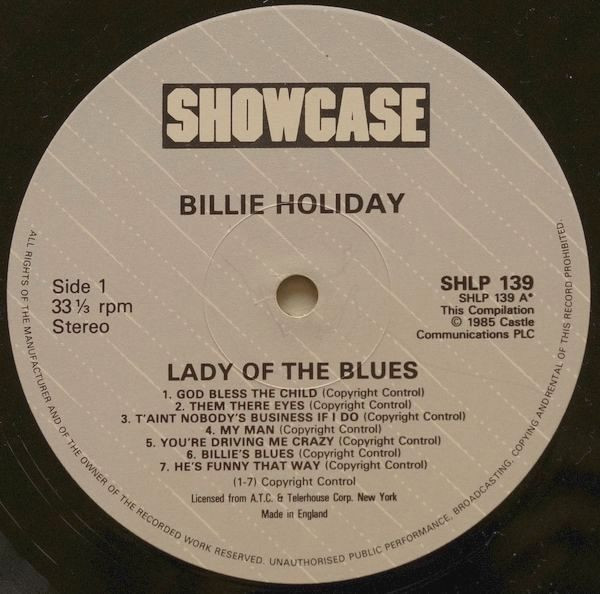 Billie Holiday - Lady Of The Blues (LP, Comp) (Very Good Plus (VG+)) - Image 3