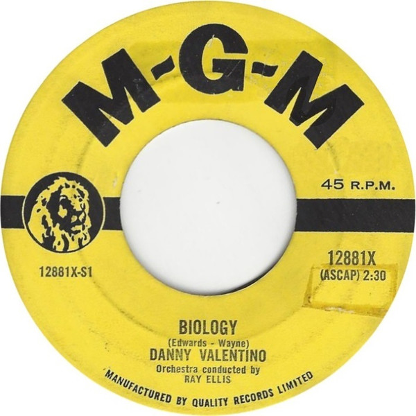 Danny Valentino - Biology (7", Single) (Near Mint (NM or M-))