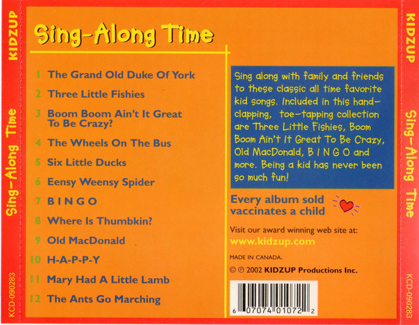 Various - Sing-Along Time (CD) (Near Mint (NM or M-)) - Image 2