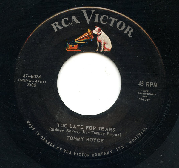 Tommy Boyce - I'll Remember Carol (7", Single) (Near Mint (NM or M-)) - Image 2