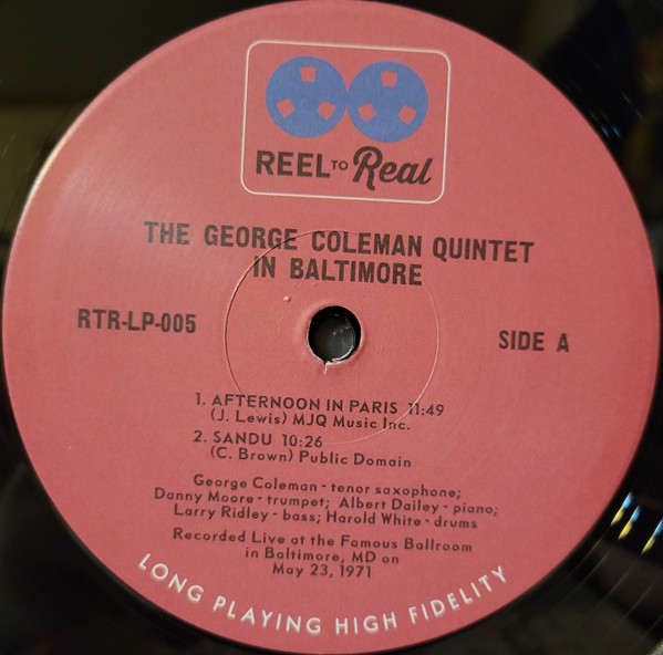 George Coleman Quintet - In Baltimore (LP, Album, RSD, Dlx, Ltd, Num, RM, 180) (Near Mint (NM or M-)) - Image 5