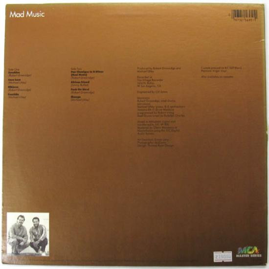 Robert Greenidge And Michael Utley - Mad Music (LP) (Near Mint (NM or M-)) - Image 2