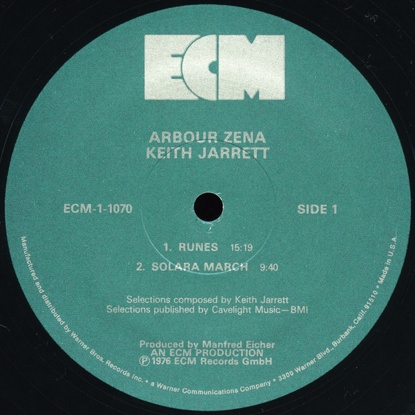 Keith Jarrett - Arbour Zena (LP, Album, RE) (Very Good Plus (VG+)) - Image 3