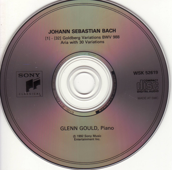 Johann Sebastian Bach - Glenn Gould - Goldberg Variations BWV 988 (CD, Album, RE, RM, RP) (Near Mint (NM or M-)) - Image 2