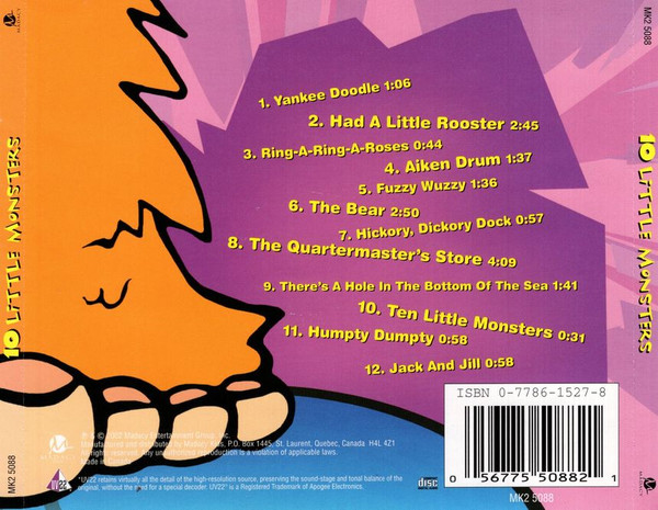Unknown Artist - 10 Little Monsters (CD) (Mint (M)) - Image 2
