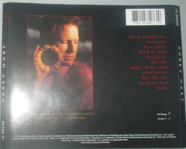 Corey Hart - Corey Hart (CD, Album, Club) (Near Mint (NM or M-)) - Image 4