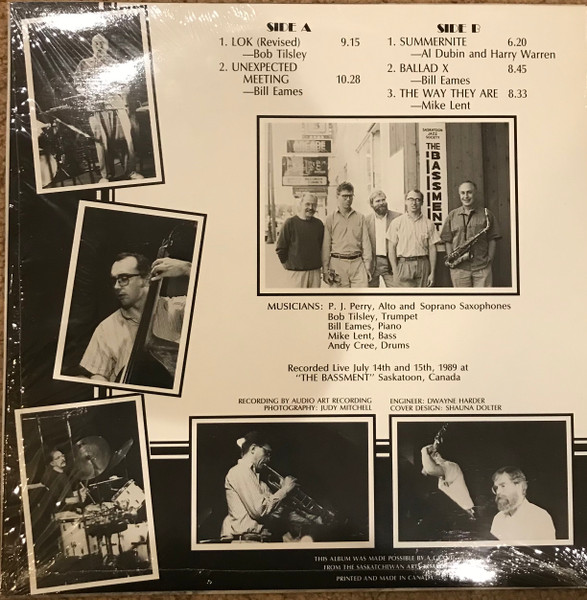 Andy Cree Quintet - Live At The Bassment (LP) (Mint (M)) - Image 2