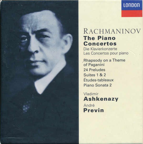 Sergei Vasilyevich Rachmaninoff - Vladimir Ashkenazy, André Previn - The Piano Concertos (6xCD, Comp + Box, RE) (Near Mint (NM or M-))