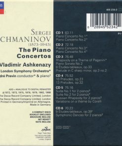 Alternative view of Sergei Vasilyevich Rachmaninoff - Vladimir Ashkenazy, André Previn - The Piano Concertos (6xCD, Comp + Box, RE) (Near Mint (NM or M-))