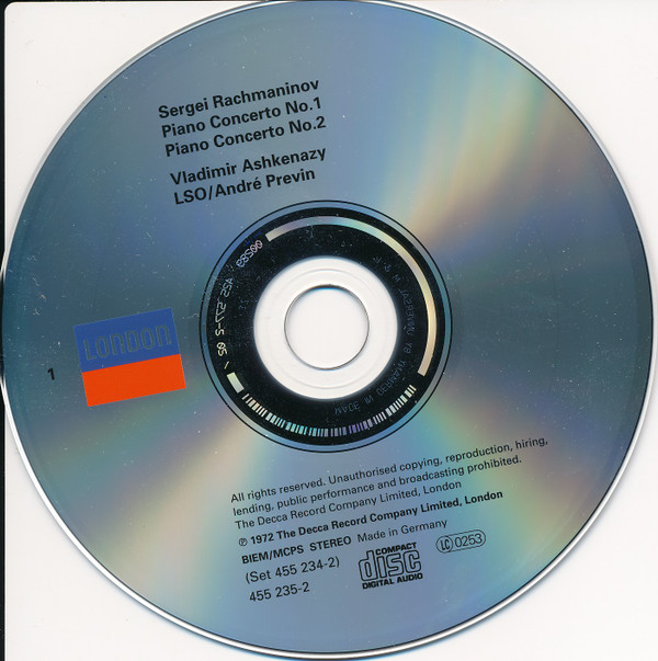 Sergei Vasilyevich Rachmaninoff - Vladimir Ashkenazy, André Previn - The Piano Concertos (6xCD, Comp + Box, RE) (Near Mint (NM or M-)) - Image 4