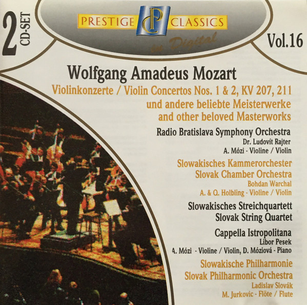 Wolfgang Amadeus Mozart - Violin Concertos Nos. 1 & 2, KV 207, 211, And Other Beloved Masterworks (2xCD, Comp) (Near Mint (NM or M-))