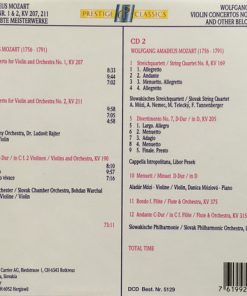 Alternative view of Wolfgang Amadeus Mozart - Violin Concertos Nos. 1 & 2, KV 207, 211, And Other Beloved Masterworks (2xCD, Comp) (Near Mint (NM or M-))