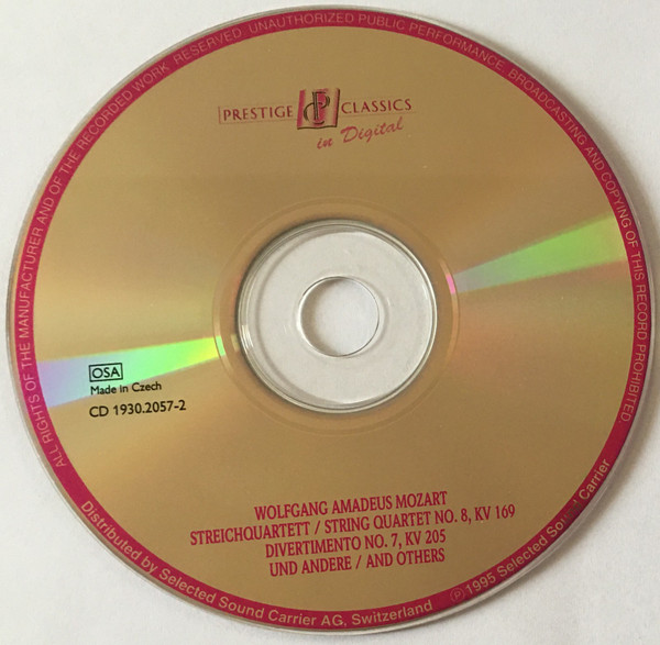 Wolfgang Amadeus Mozart - Violin Concertos Nos. 1 & 2, KV 207, 211, And Other Beloved Masterworks (2xCD, Comp) (Near Mint (NM or M-)) - Image 4