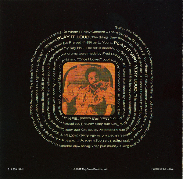 The Tony Williams Lifetime - (Turn It Over) (CD, Album, RM) (Near Mint (NM or M-)) - Image 4