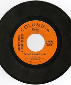 Alternative view of Johnny Cash & June Carter - If I Were A Carpenter / 'Cause I Love You (7", Single) (Very Good Plus (VG+))