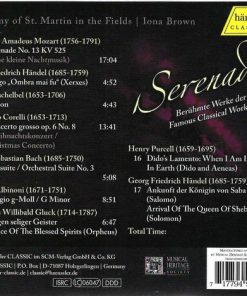 The Academy Of St. Martin-in-the-Fields | Iona Brown - Serenade: Berühmte Werke Der Klassik = Famous Classical Works (CD, Club) (Mint (M)) - Image 3