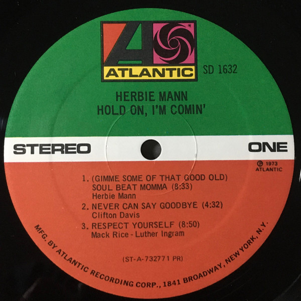 Herbie Mann - Hold On, I'm Comin' (LP, Album, Tri) (Very Good (VG)) - Image 5