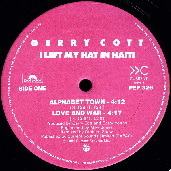 Gerry Cott - I Left My Hat In Haiti (12", EP) (Very Good Plus (VG+)) - Image 3