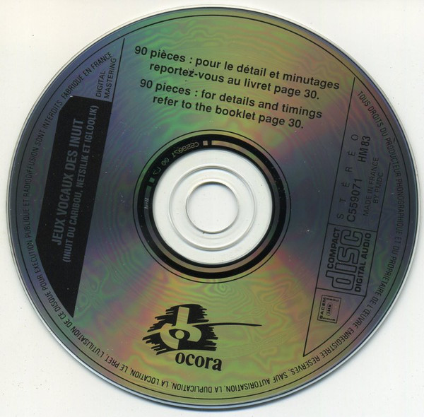 Various - Canada - Jeux Vocaux Des Inuit (Inuit Du Caribou, Netsilik Et Igloolik) (CD) (Mint (M)) - Image 3