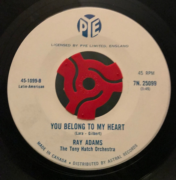 Ray Adams, Tony Hatch Orchestra - Hear My Song, Violetta (7", Single) (Near Mint (NM or M-))