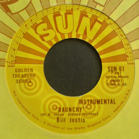 Bill Justis - Raunchy / The Midnite Man (7", Mono, RE, Styrene) (Near Mint (NM or M-))