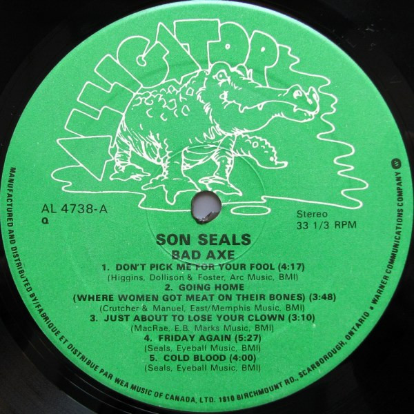 Son Seals - Bad Axe (LP, Album) (Very Good Plus (VG+)) - Image 3
