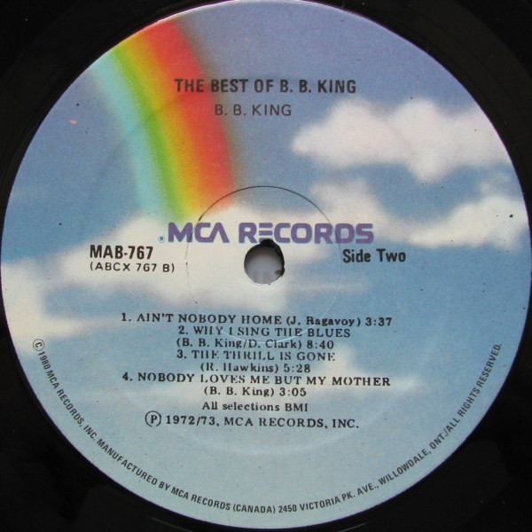 B.B. King - The Best Of B.B. King (LP, Comp, RE) (Very Good Plus (VG+)) - Image 4