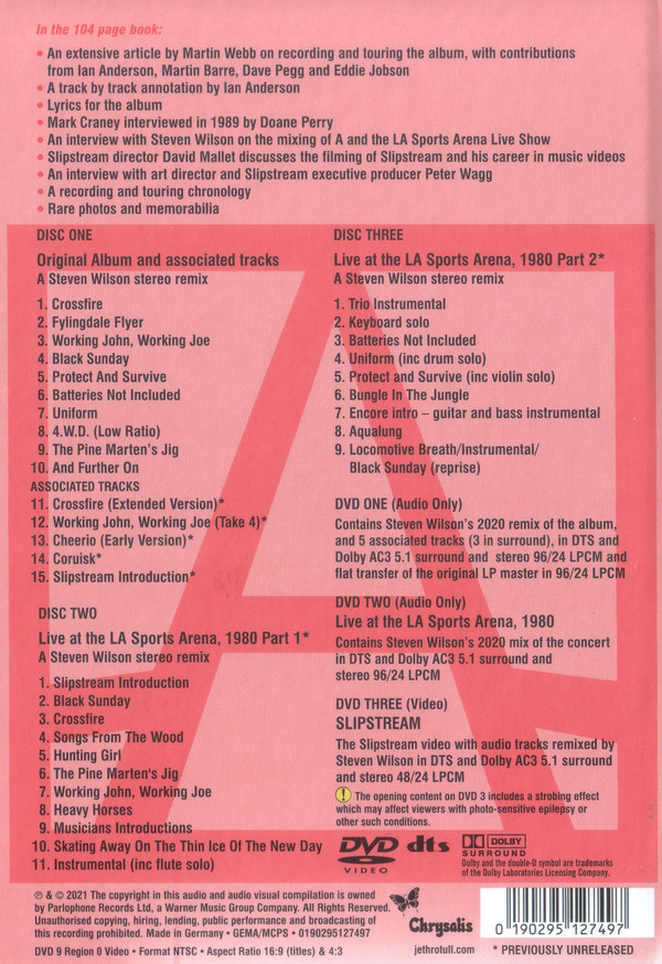 Jethro Tull - A (A La Mode) - The 40th Anniversary Edition (CD, Album, RE, RM, Rem + 2xCD, Rem + DVD-V, Album,) (Very Good Plus (VG+)) - Image 2