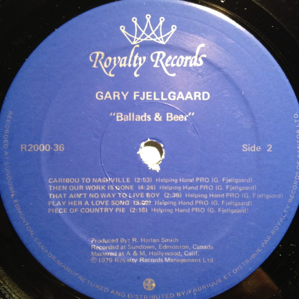 Gary Fjellgaard - Ballads & Beer (LP, Album) (Mint (M)) - Image 4